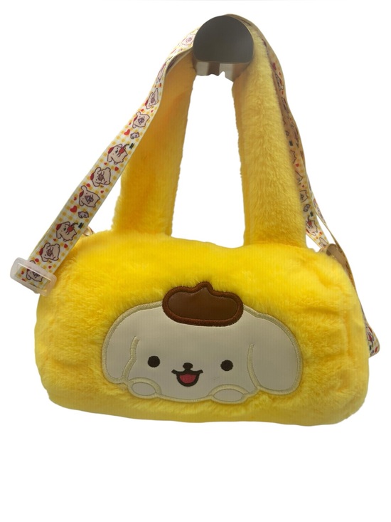 Sanrio Other - Sanrio Pompurin Plush Fuzzy Mini Tote Bag Yellow Kawaii Shoulder Purse